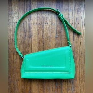 French connection Y2K mini purse shoulder asymmetrical green